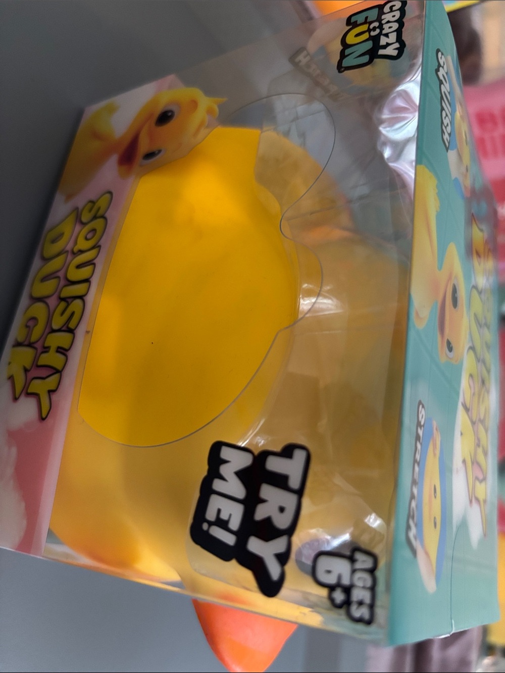 Yellow Squishy Duck Plush - Soft Sensory Toy